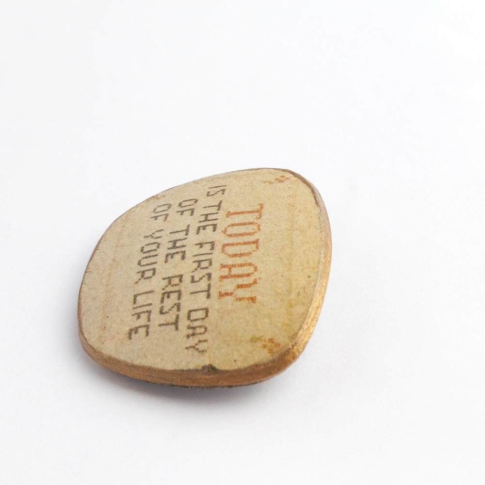 Vintage Today Is The First Day Of The Rest Of Your Life Brooch Inspirational - Picture 4 of 5